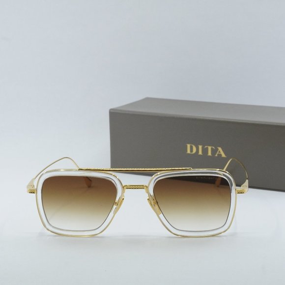 Dita FLIGHT-006-7806-L Sunglasses - Crystal/Gold/Brown Gradient - Picture 2 of 10